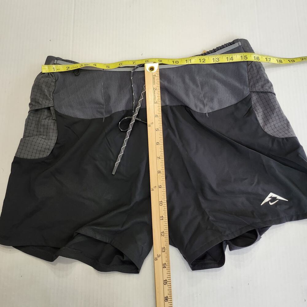 Mens Size M Nike Running Shorts DRI-FIT ADV Brief-Lined Stretch Black HJ3572-010 - Picture 4 of 4